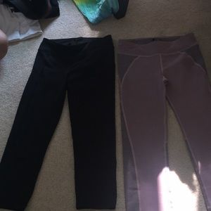 Cropped pink leggings